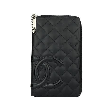 chanel cambon zip around wallet|Black Chanel Cambon Zip Around Wallet .